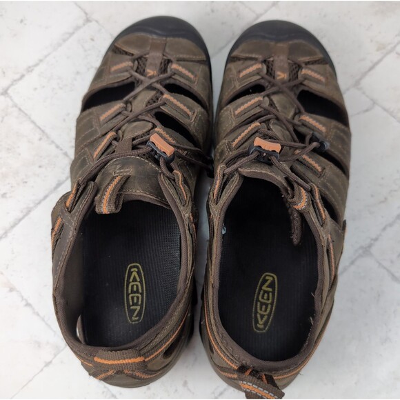 Keen Men’s Arroyo II Waterproof Brown Leather Hiking Sandals Size 9.5 Round Toe main image 6
